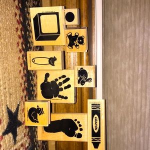 Stampin’ Up! Definitely decorative kid prints stamp set